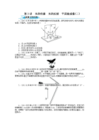 2014备考志鸿优化设计中考总复习物理光的传播光的反射平面镜成像2含解析
