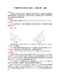 2017中考数学直角三角形勾股定理