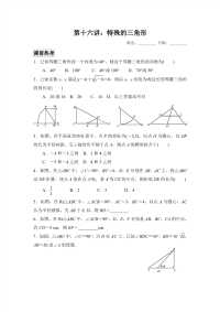 2019中考数学义16特殊三角形