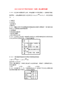 2019中考化学总复习专题8热点题型试题