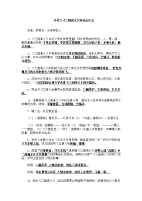 中考之四大名著知识点总结