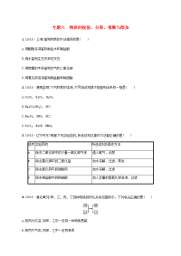 中考化学专题复习——物质的检验分离推断与除杂