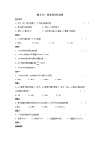 中考化学化学式与化合价一轮复习题目