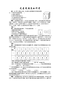 中考化学复习专题5元素周期表如何考