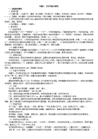 中考化学化学实验与探究专题复习