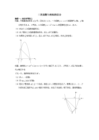 中考总复习专题二次函数与相似的结合