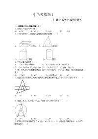 中考数学模拟卷含答案