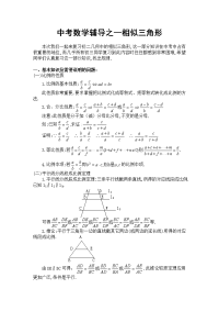 中考数学辅导之—相似三角形