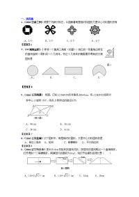 中考数学真题分类汇编150套专题四十三图形变换图形的平移旋转与轴对称