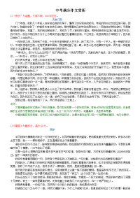 中考满分作文赏析