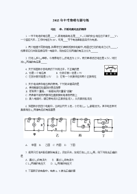 中考物理专题专练电压串并联电路电压答案