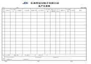 公司生产日报表