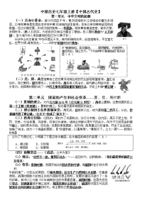 中考历史全套复习提纲修订版