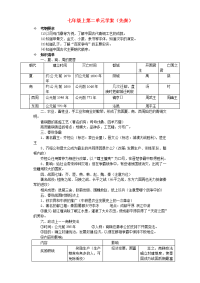 中考历史七上第2单元先秦一轮复习学案