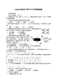 中考物理试题及答案济南市