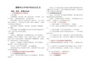 冀教河北中考必考知识点汇总