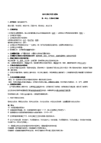 初中生物中考复习重点大全