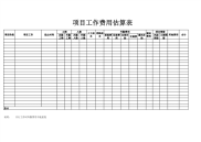 项目成本核算表2