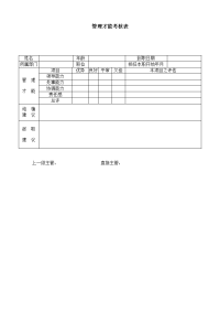 管理才能考核表