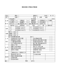 职员具体工作能力考核表