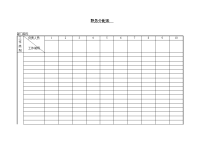 职务分配表模板