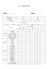 员工360度绩效考核表