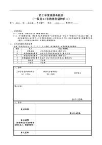 员工年度绩效考核表