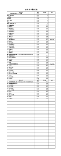 绩效基本情况表