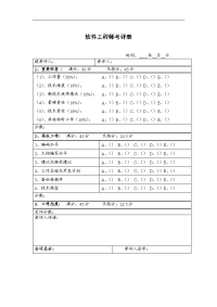 软件工程师考评表