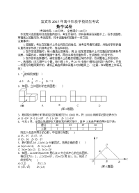 宜宾市中考数学试题参考答案及评分意见