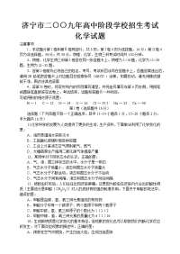 山东济宁市中考化学试题