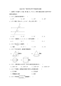广西百色市中考数学试题解析