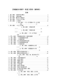 教师中考数学总复习全部导学案