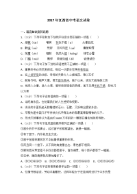 江西省中考语文试卷