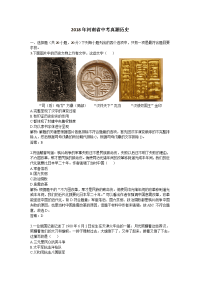 河南中考真题历史