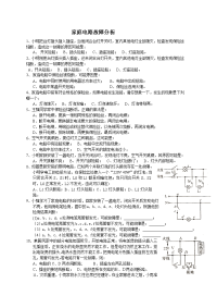 科学中考专题家庭电路故障分析