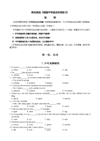 精编中考语法专项练习名词