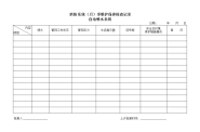 消防系统（月）季维护保养检查记录（自动喷水系统）