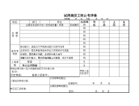 试用期员工转正考评表
