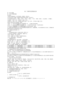 2010高考必备生物必修复习提纲全部123