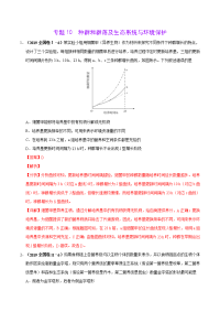 专题10 种群和群落及生态系统与环境保护高考真题和模拟题分项汇编生物解析版