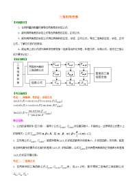 四中高考数学总复习三角恒等变换基础知识讲解
