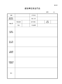 建设单位安全日志