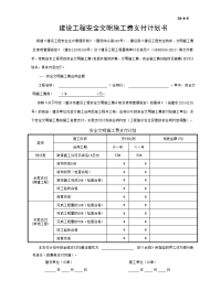 建设工程安全文明施工费支付计划书