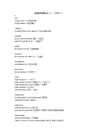 维克多英语——高考备考词块汇总十四字母UZ词块