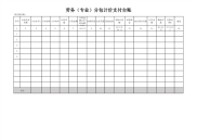 劳务（专业）分包计价支付台账