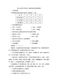 高考一轮复习专项训练地理环境与区域发展的影响