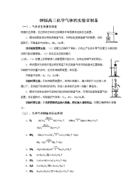 高考化学气体的实验室制备