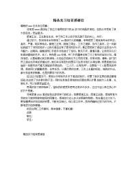 精选实习结束感谢信