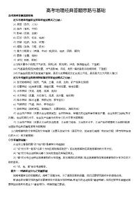 高考地理答题套路